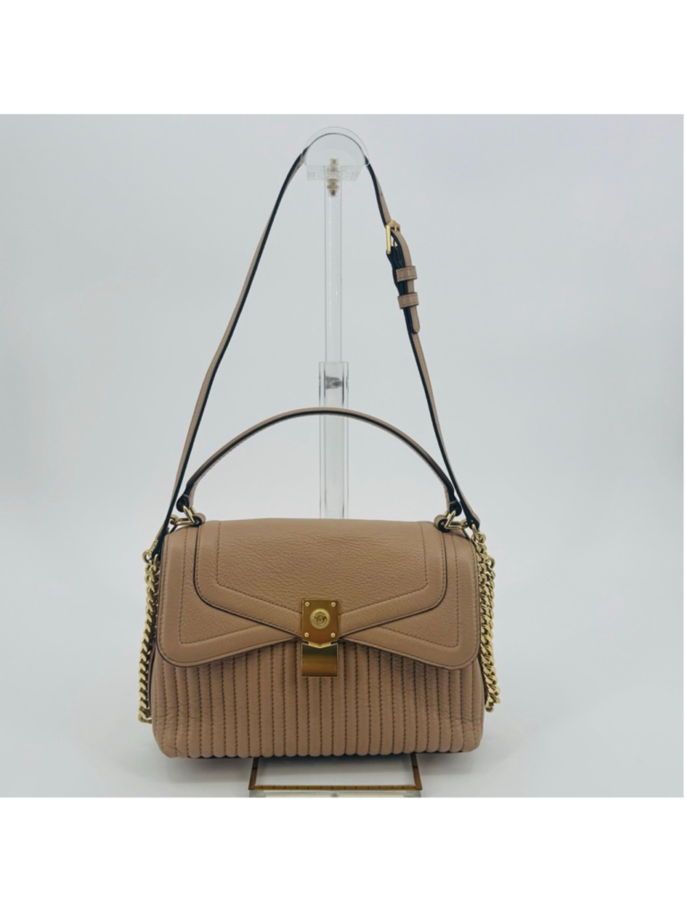 Aimee Kestenberg Crossbody Bag Tan with Gold Hardware